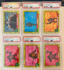 1989 Topps Teenage Mutant Ninja Turtles  Donatello & Others 6 Card PSA 8 & 6 Lot picture