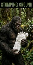 Stomping Ground Bigfoot Plaster Cast Large Footprint Stomping Ground picture
