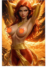 Keys Comics #2 Pin-Up Gallery TPL Jean Grey Phoenix Cosplay Homage Fine Art NM- picture