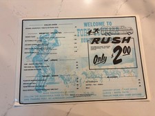 Vintage Fort Courage Home Of F-Troop RUSH Breakfast Paper Placemat HOUCK Arizona picture
