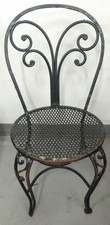 Vintage Wrought Iron Chair From Busch Gardens Amusement Park Williamsburg picture