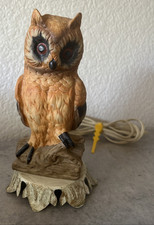 Vintage Portable Cute Ceramic Owl Light-Night Light-Aladdin Giftware 10
