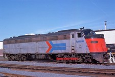 AMTRAK 461 at RENSSELAER NY in 78 ORIGINAL KODACHROME SLIDE picture