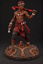 Eleguá Crossroads 10 Inch Filament 3D Printed Statue | Key & Staff picture