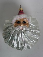 VTG Christopher Radko Winter Winds Glass Santa Christmas Ornament picture