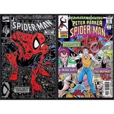 Spider-Man 2X Comic Lot #1 -1 Todd McFarlane Flashback 1st Proto-Goblin Marvel picture