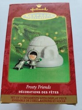 Vintage Hallmark Frosty Friends  2000 Table Decor =Igloo+2 Frosty Friends picture