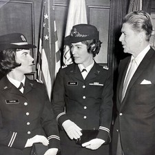 Original 1967 Ronald Reagan Fort Macarthur California Vietnam War US Army Photo picture