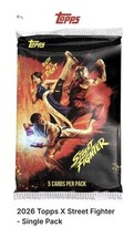 Topps 2026 Topps X Street Fighter Trading Card Single Packs picture