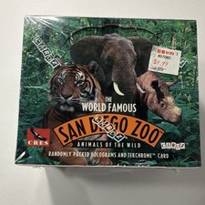 San Diego Zoo Animals of the Wild CARDZ Trading Cards Factory Sealed Box picture