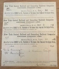 3 ea 1880s Railroad Bills of Lading SENECA FALLS NY PUMP & FIRE ENGINE WORKS picture
