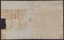 HENRY WARREN - AUTOGRAPH LETTER SIGNED 10/10/1790 picture