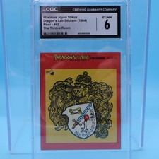 VINTAGE 1984 Fleer Dragon's Lair Stickers Maximus Joyous Stickus #42 CGC 6 EX/NM picture