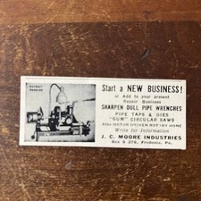 J.C. Moore Industries Pipe Taps & Dies Fredonia PA 1955 Ad AF9-S9 picture