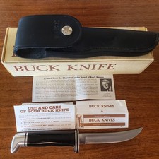 1972-1986: BUCK NEAR MINT # 118 PERSONAL HUNTING KNIFE ORIG SHEATH BOX & PAPERS picture