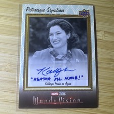 UPPER DECK MARVEL WANDAVISION  AUTOGRAPH KATHERYN HAHN AGATHA ALL ALONG Agnes picture