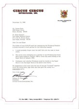 1986 William N Pennington Signed Circus Circus Letter Steelers Super Bowl Bet picture