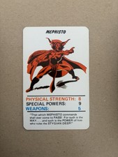 Mephisto 1977 Marvel Super Heroes Card Excellent Condition picture