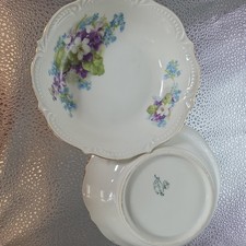 Antique Koenigszelt Silesia decorative Bowls 1920-1940s Set of 2 picture
