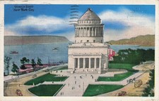 Grant's Tomb New York City NY Linen Postcard 1936 Posted Manhattan PC Pub picture