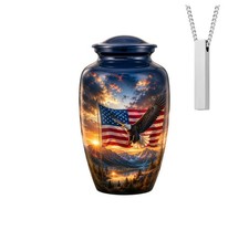 American Flag Eagle Memorial 10 Inch ship by fedex Engraving free picture