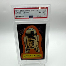 Topps 1977 Star Wars Sticker #6 Artoo-Detoo (R2-D2) PSA 8 Cert 27464414 picture