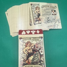 RARE SAILOR JERRY PLAYING CARDS HAWAII TATTOO PIRATE SHIP Opened picture