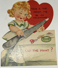 Vintage Valentine Take A Tip From Me Be My Valentine Get The Point? Old Card￼ picture