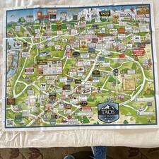 Taos 2014 New Mexico Paper Map - Includes Taos Ski Valley & Arroyo Seco picture