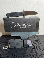 Demko Knives Armiger 2 Shark Serrated 4034SS Keychain Sheath New Open Box picture
