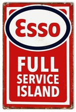 Esso - Full Service Island - 12x18 Metal Sign picture