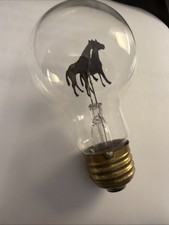 Vintage  Aerolux Neon Double Horses Figural Light Bulb WORKS picture