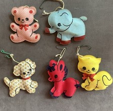 Vintage Kitschy Retro Small Animal Baby Room Nursery Ornaments picture