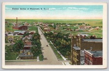 Watertown, SD Western Section Panoramic View 1952 Postcard E.O. Kropp picture