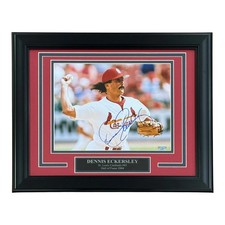 Dennis Eckersley Autographed St Louis Cardinals Deluxe Framed 8x10 Photo - JSA picture