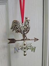 Lenox Williamsburg Weathervane Rooster Silver Colored Ornament picture