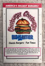 Vintage 1998 Cheeburger Menu Sanibel Island Ft Myers FL Diner 50s Style⁠ picture