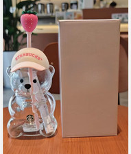2026 Snoopy x Starbucks Limited Collab Glass Cold Cup 20oz Tumbler Gift  picture