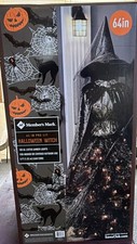 Sam's Member's Mark Black Gold Pre Lit 64 Inch Halloween CHRISTMAS Witch Tree picture