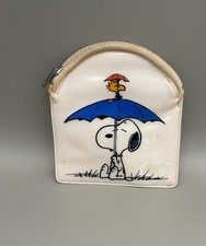 Vintage Hallmark  Umbrellas Snoopy & Woodstock Coin Purse Japan picture