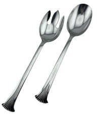 Vintage 1983 Towle Supreme CHURCHILL Serving Spoon & Fork 10.25” Japan HTF picture