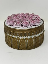 German Elfinware Bronze Ormolu Trinket Box Antique, Porcelain, 5