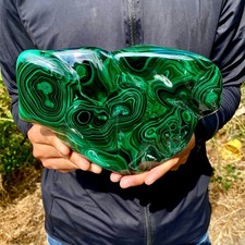 7.7LB Natural Polished Malachite Mineral freeform specimen Reiki Stone Healing picture