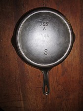 VICTOR GRISWOLD No.8 755A CAST IRON SKILLET GHOST MARK 