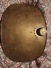 Vintage  KRAUSS  Brass  Copper Curved  Hot Water Bottle Belly Warmer  picture