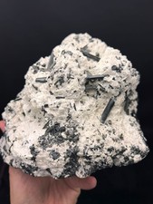 Natural Black Tourmaline crystals with Albite from Skurdu Pakistan / 2.7 Kg picture