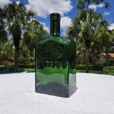 TUMBLED - 1920'S ANTIQUE GRAN VINO SANSON FORTIFIED SPANISH WINE BOTTLE  9 1/4