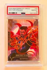 2024 Marvel Masterpieces Grego Doctor Strange #79 True Base /999 PSA 10 POP 1 picture