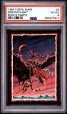 1989 Topps TMNT #O Dream Flight : Collector's Edition Bonus Cards PSA 4 picture