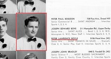 1950s PETER BOYLE sr High School Yearbook ~ Young Frankenstein ~ Wilt the Stilt picture
